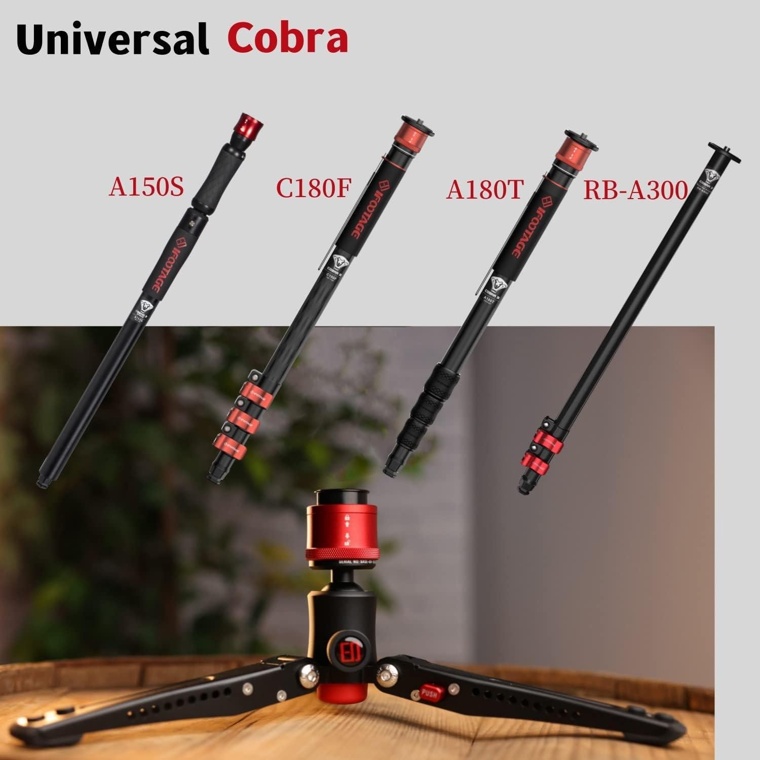 Mini Trípode IFOOTAGE Cobra 3 Portátil 0.82 kg 360°