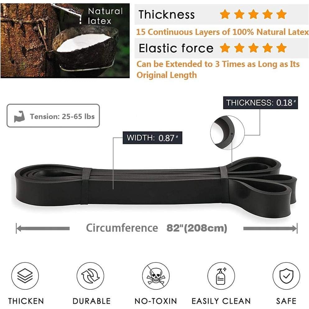 Bandas de Resistencia Tifereth para Dominadas - Negro 11.3-29.5 kg