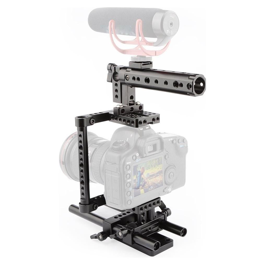 Jaula de Cámara CAMVATE con Mango y Placa de Montaje 20 cm