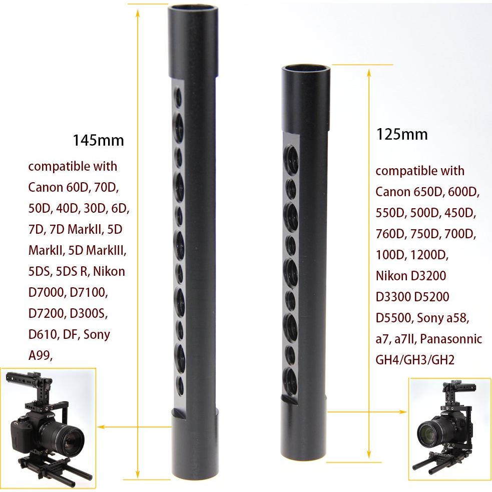 Jaula de Cámara CAMVATE con Mango y Placa de Montaje 20 cm