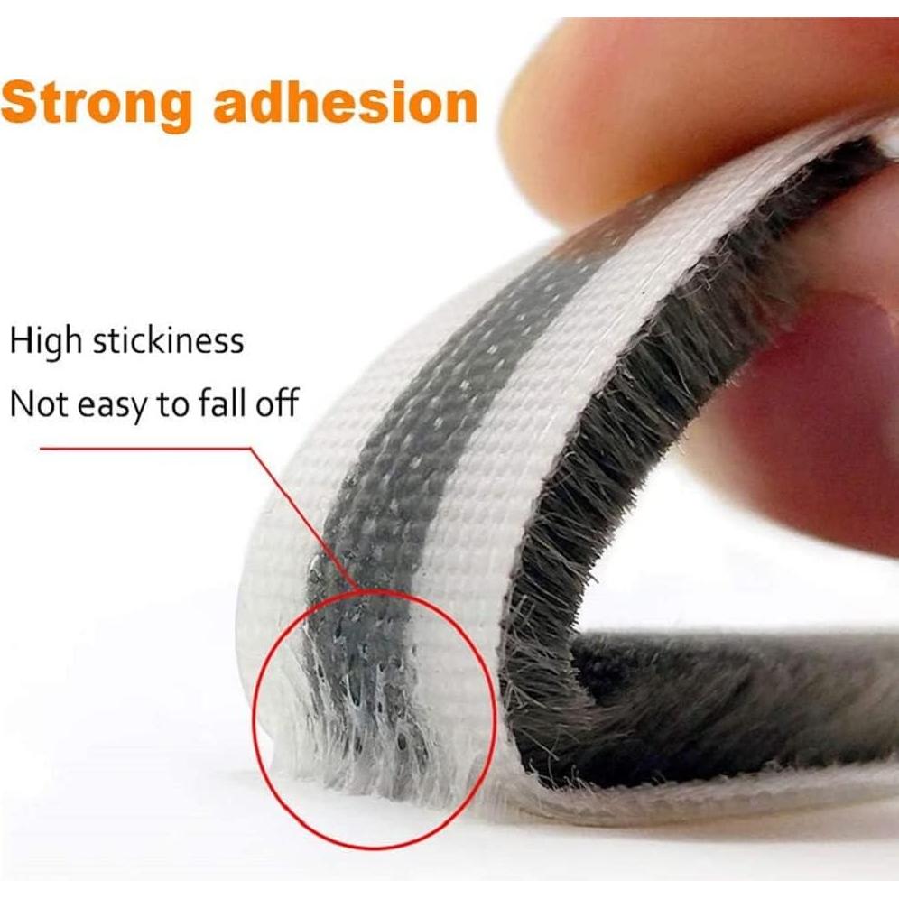 Tira de Sellado Autoadhesiva OIKIIOK 10m x 0.89cm Gris