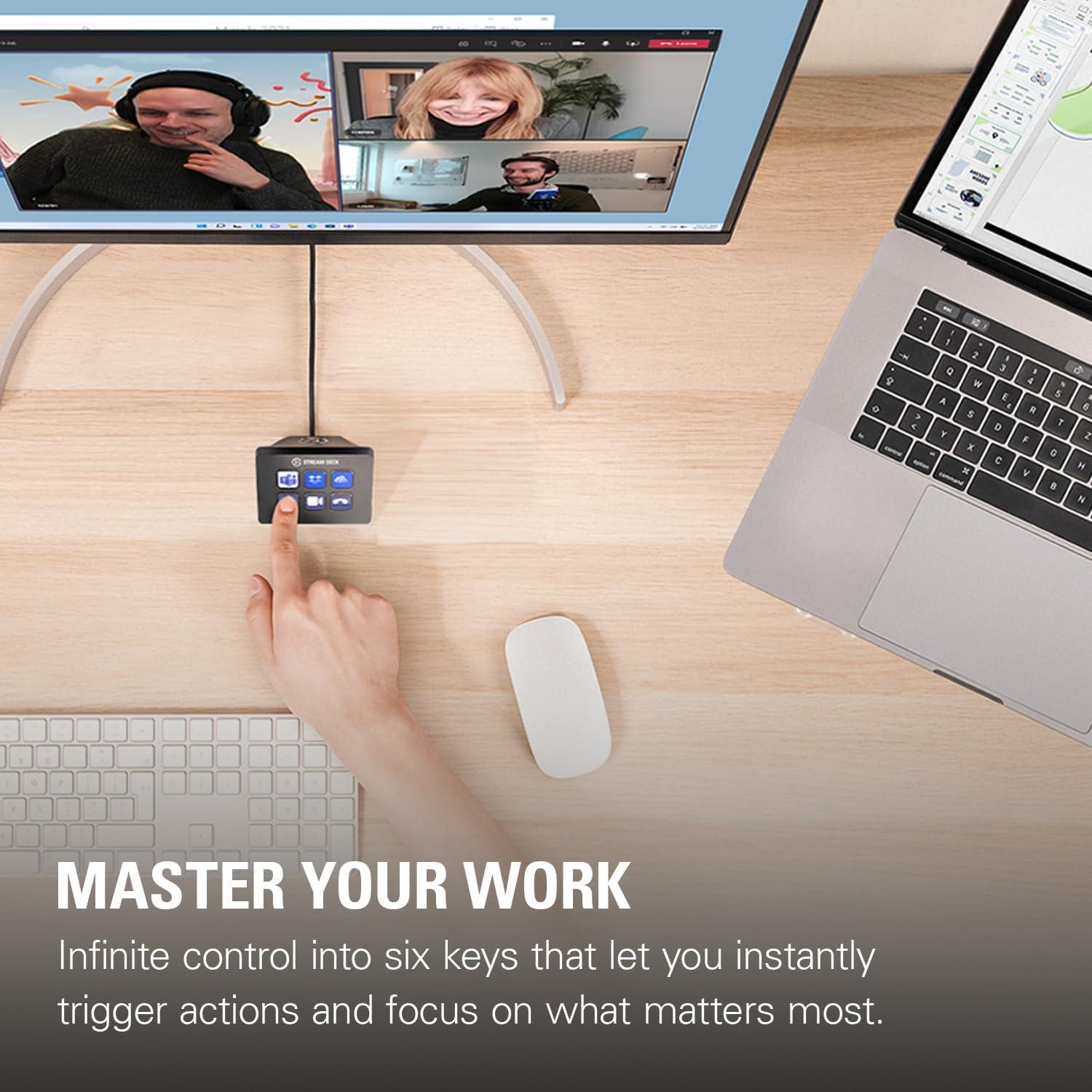 Elgato Stream Deck Mini - Controlador de Aplicaciones 6 Teclas