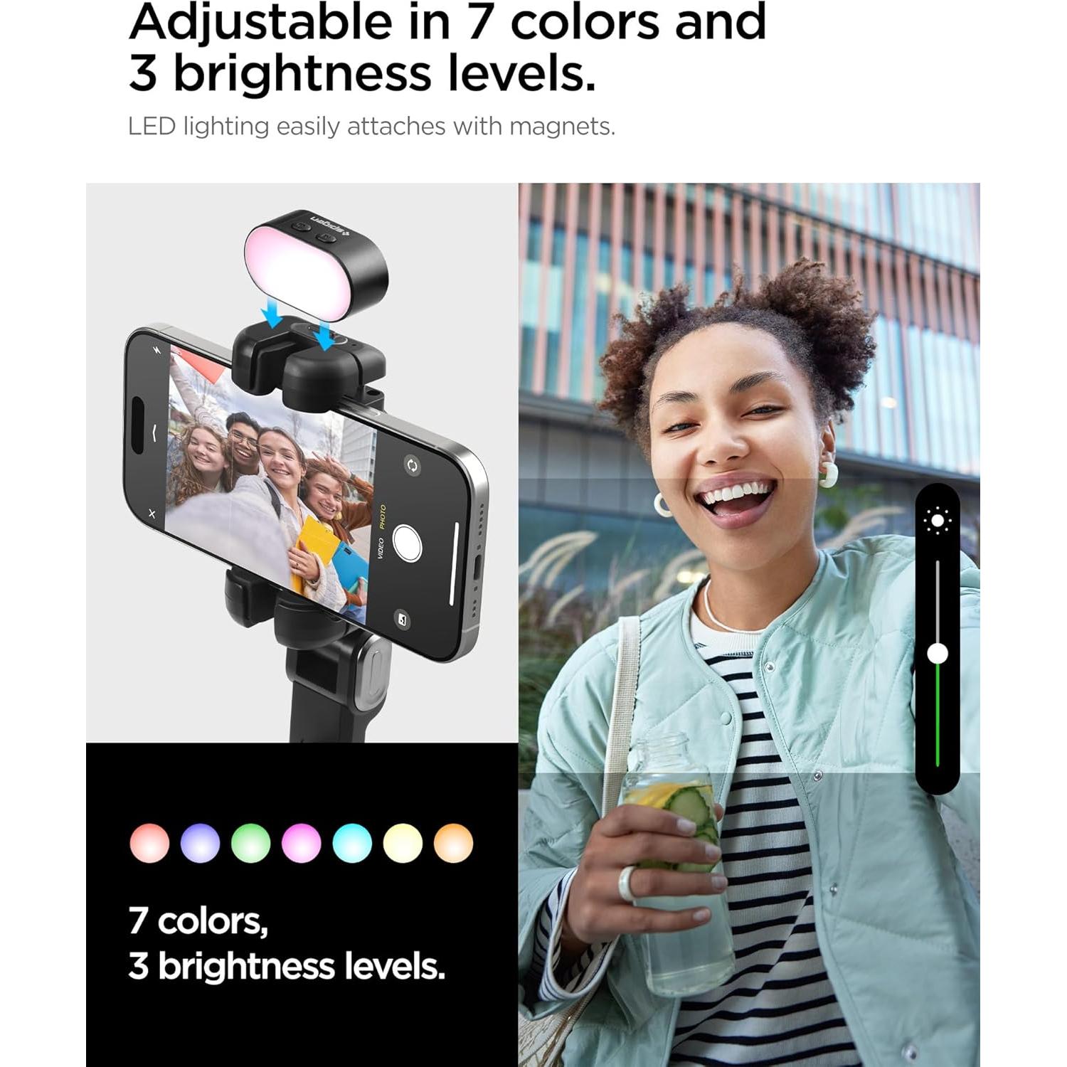 Estabilizador Gimbal Spigen AMP08945 para Smartphone Negro