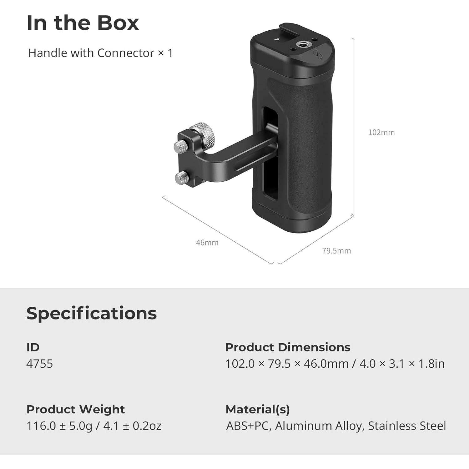 Mango Lateral Mini SmallRig 4755 Ajustable para Cámara