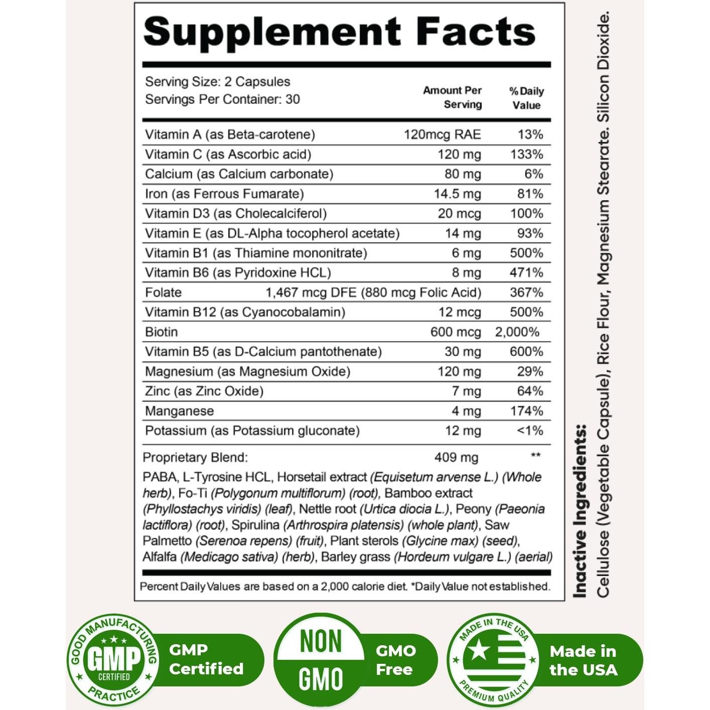 Suplemento Natural Mycosyn Pro - 60 Cápsulas Vitamina C, Biotina
