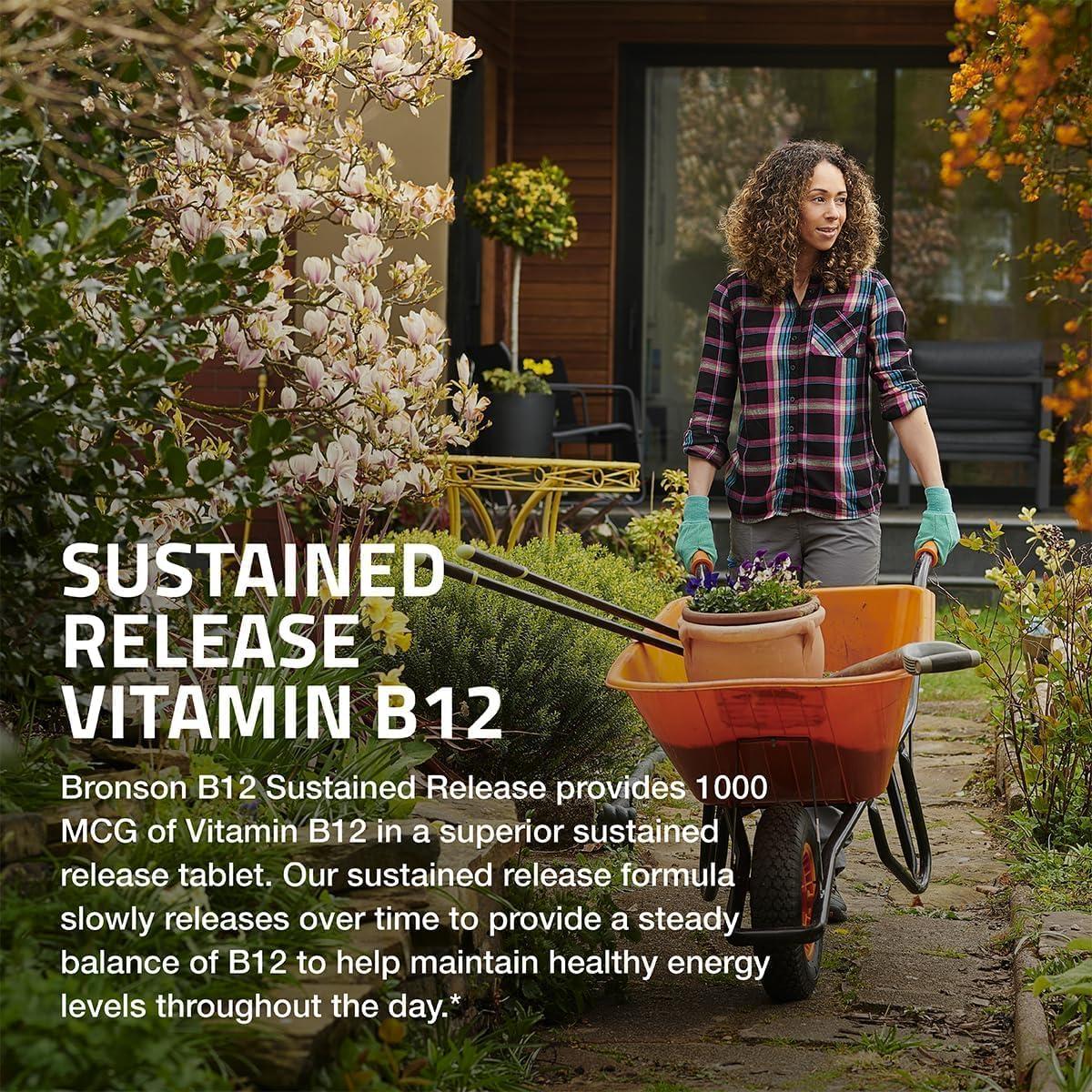 Vitamina B12 1000 mcg Bronson Liberación Sostenida 100 Tabletas