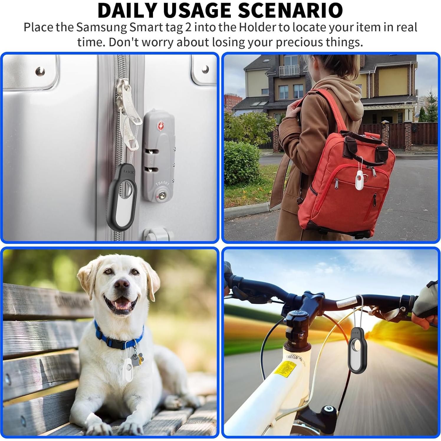 Funda Protectora TUDIOW para Samsung Galaxy SmartTag 2