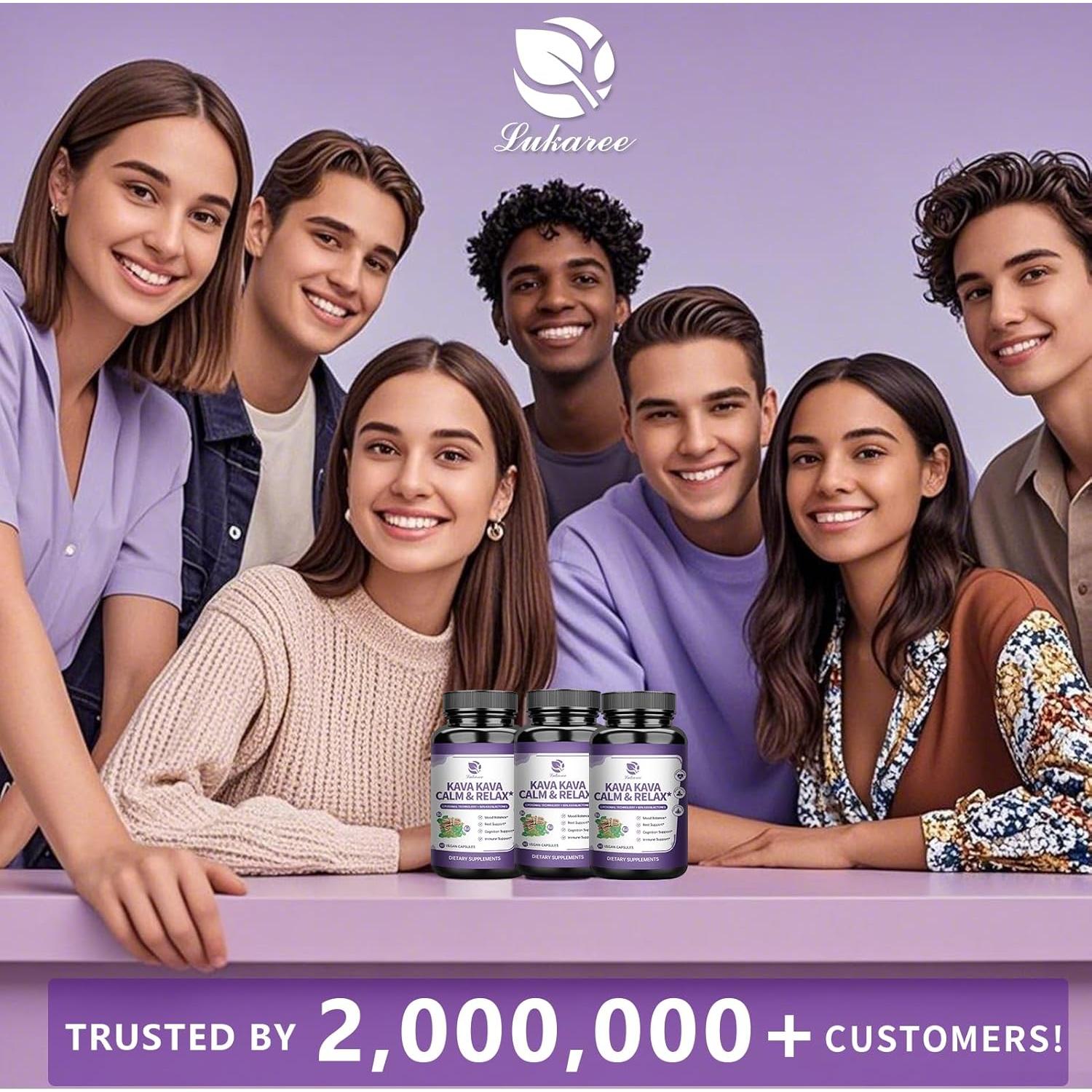 Suplemento Kava Kava Lukaree 60 Cápsulas Liposomales 200mg