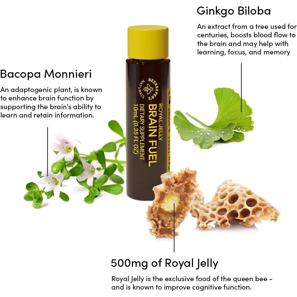 Suplemento Nootrópico Beekeeper's Naturals 500 mg Cerebral