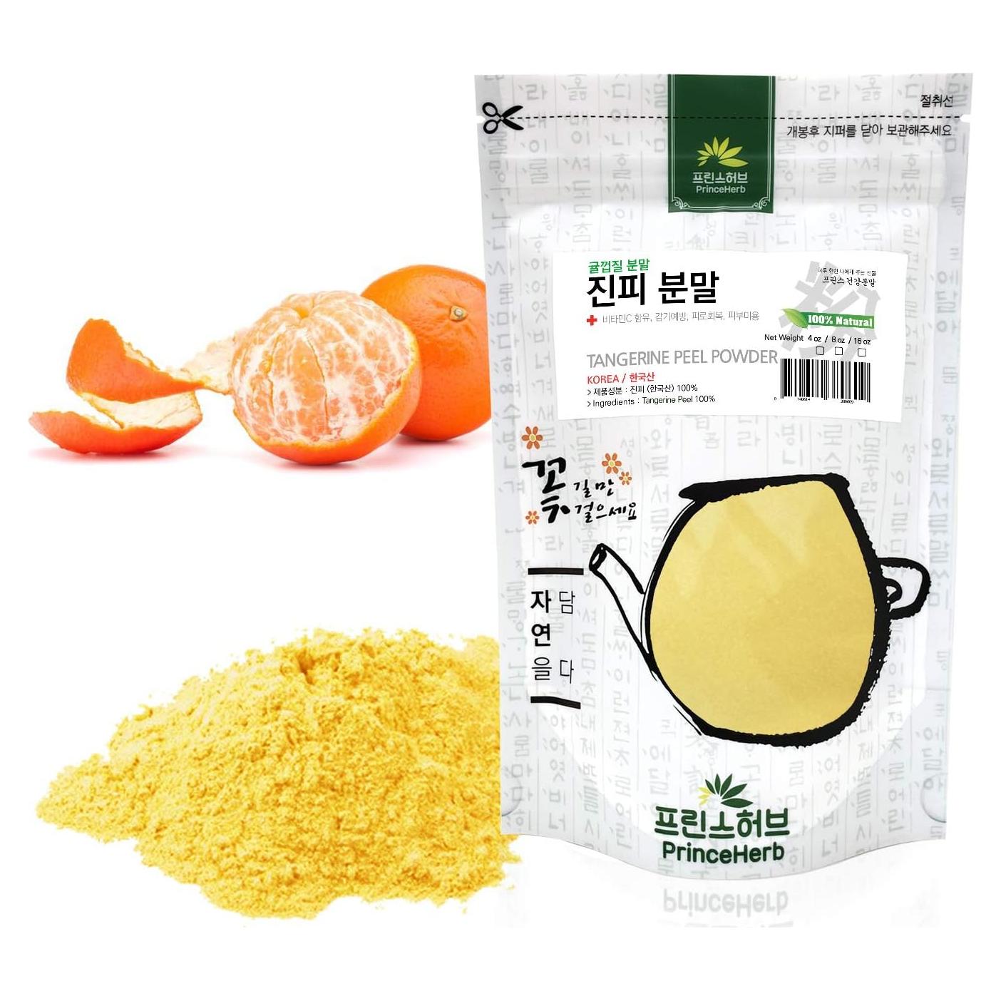 Polvo de Cáscara de Mandarina 100% Natural Prince Herb 113g
