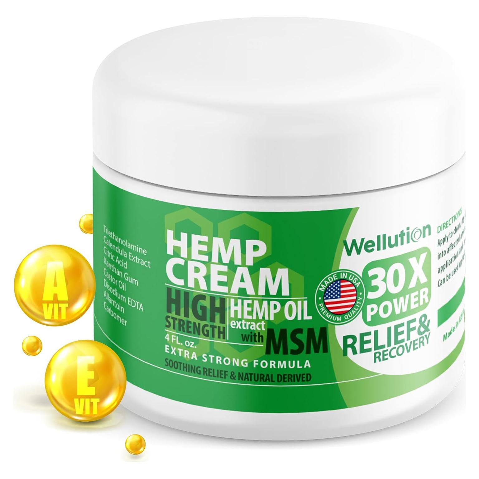 Crema de Masaje Wellution con Cañamo y Árnica 113.4 g