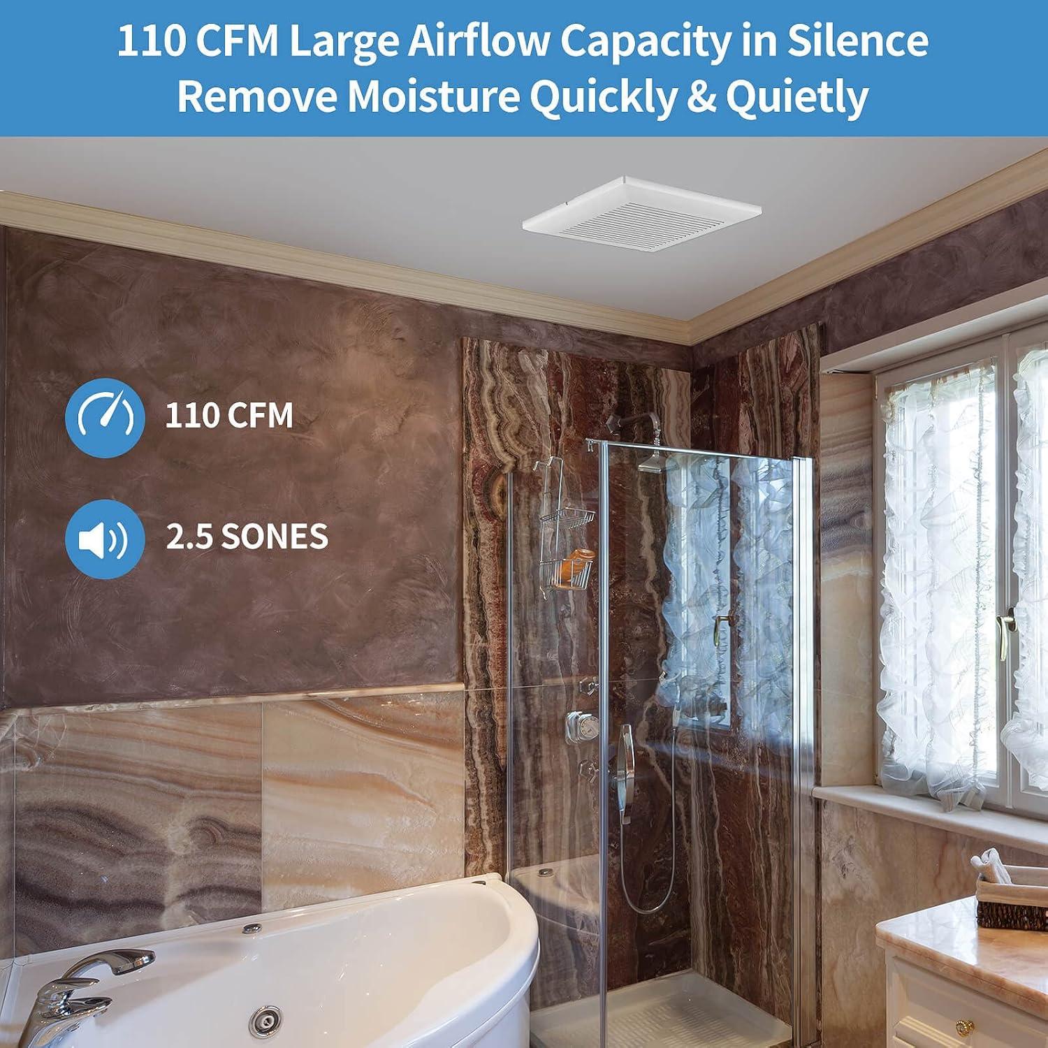 Ventilador Extractor de Baño JOEAONZ 110 CFM Silencioso