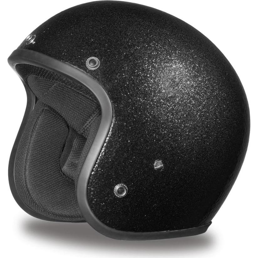 Casco Abierto Daytona Helmets Cruiser Metal Flake Rosa