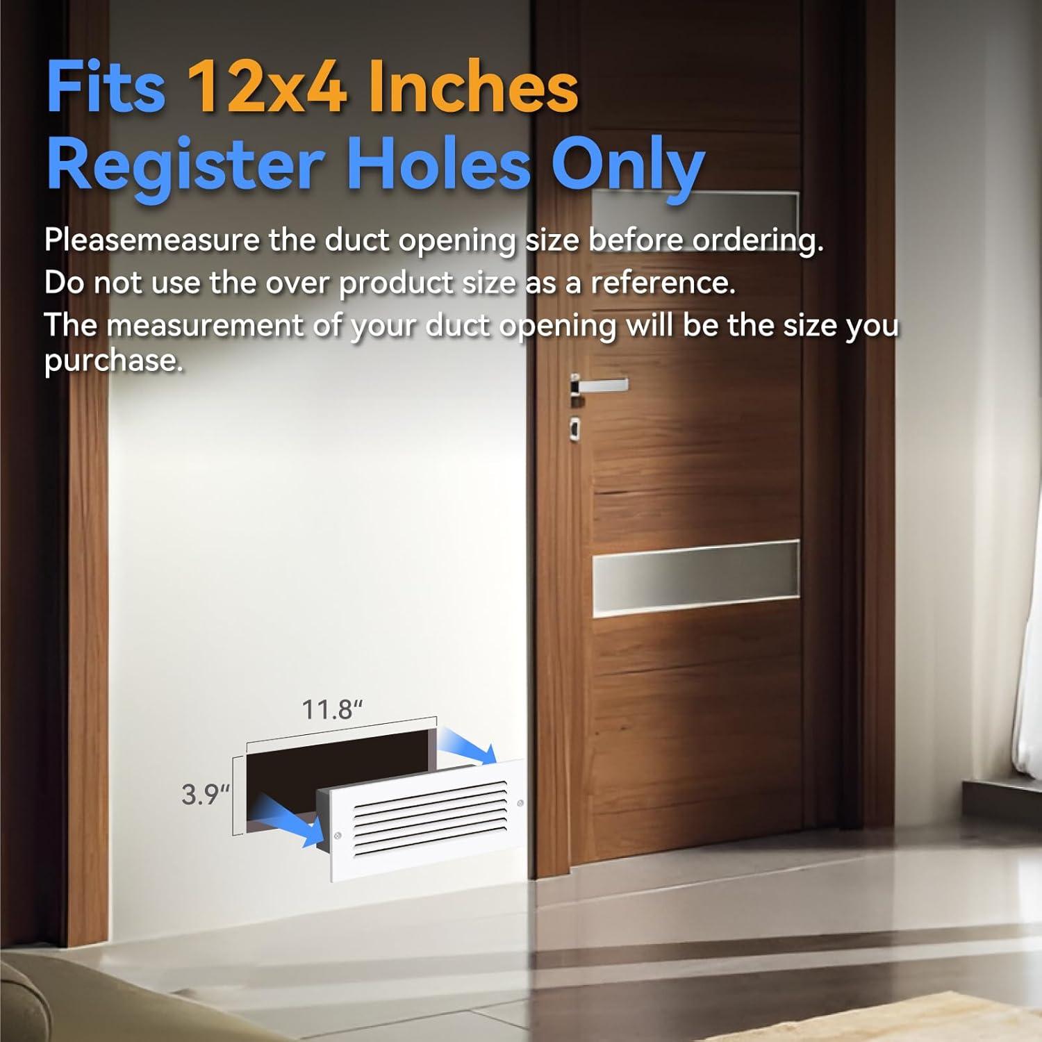 Rejilla de Ventilación de Pared Suprocky AP1204P 30x10 cm Blanco