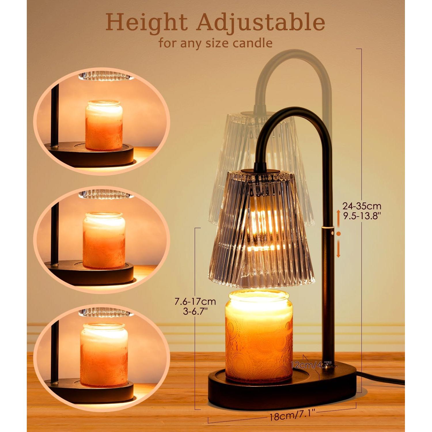 Lámpara Calentadora de Velas Skjrvrh Gris Humo Q 1.03 kg