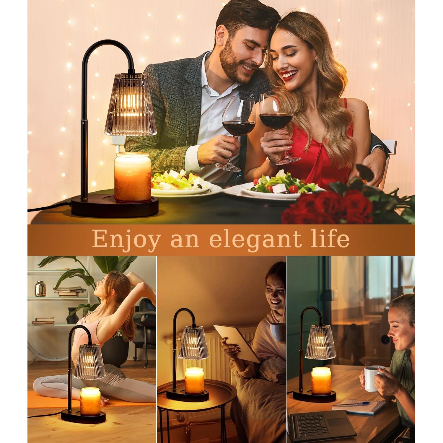 Lámpara Calentadora de Velas Skjrvrh Gris Humo Q 1.03 kg