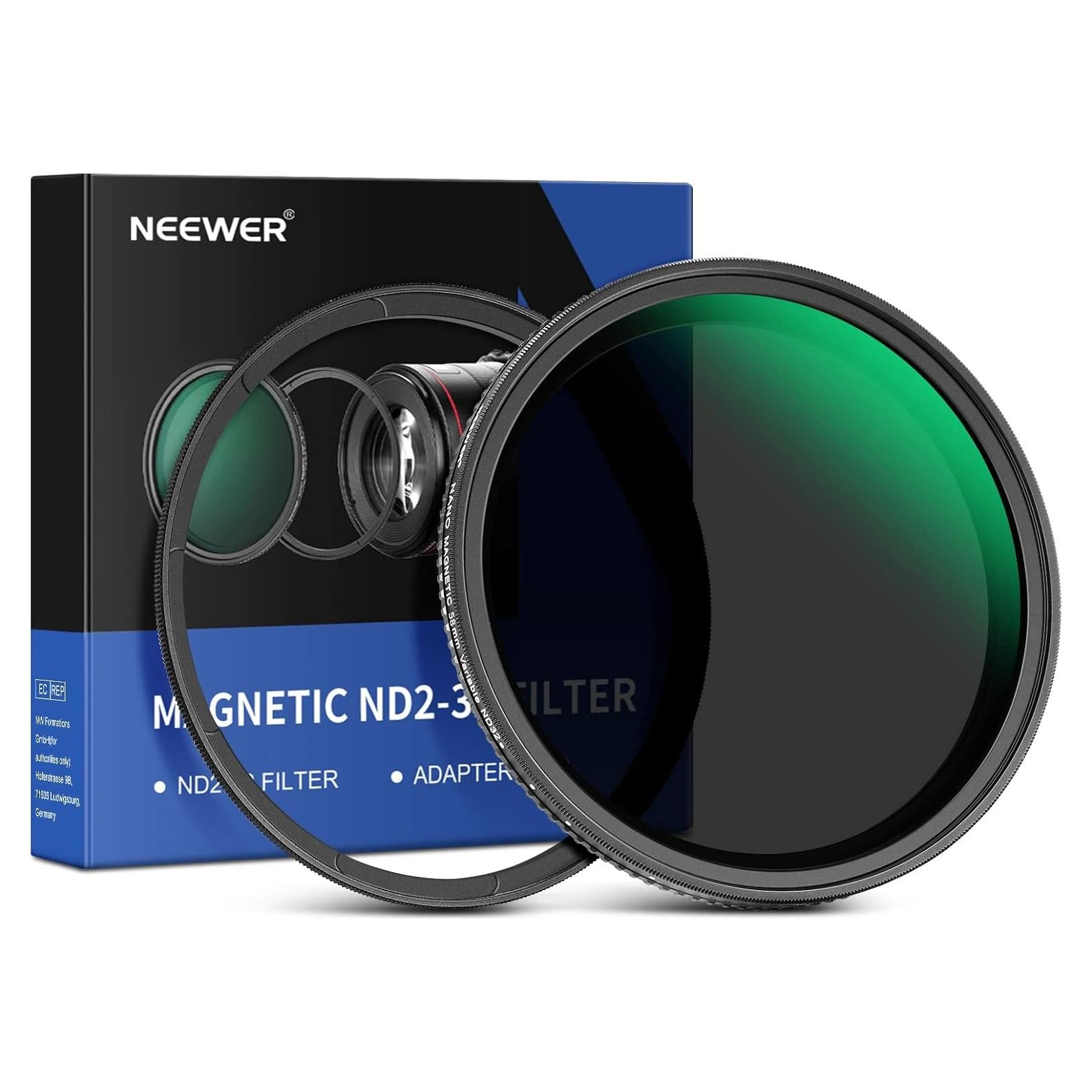 Filtro ND Variable Magnético NEEWER 58mm ND2-ND32 HD