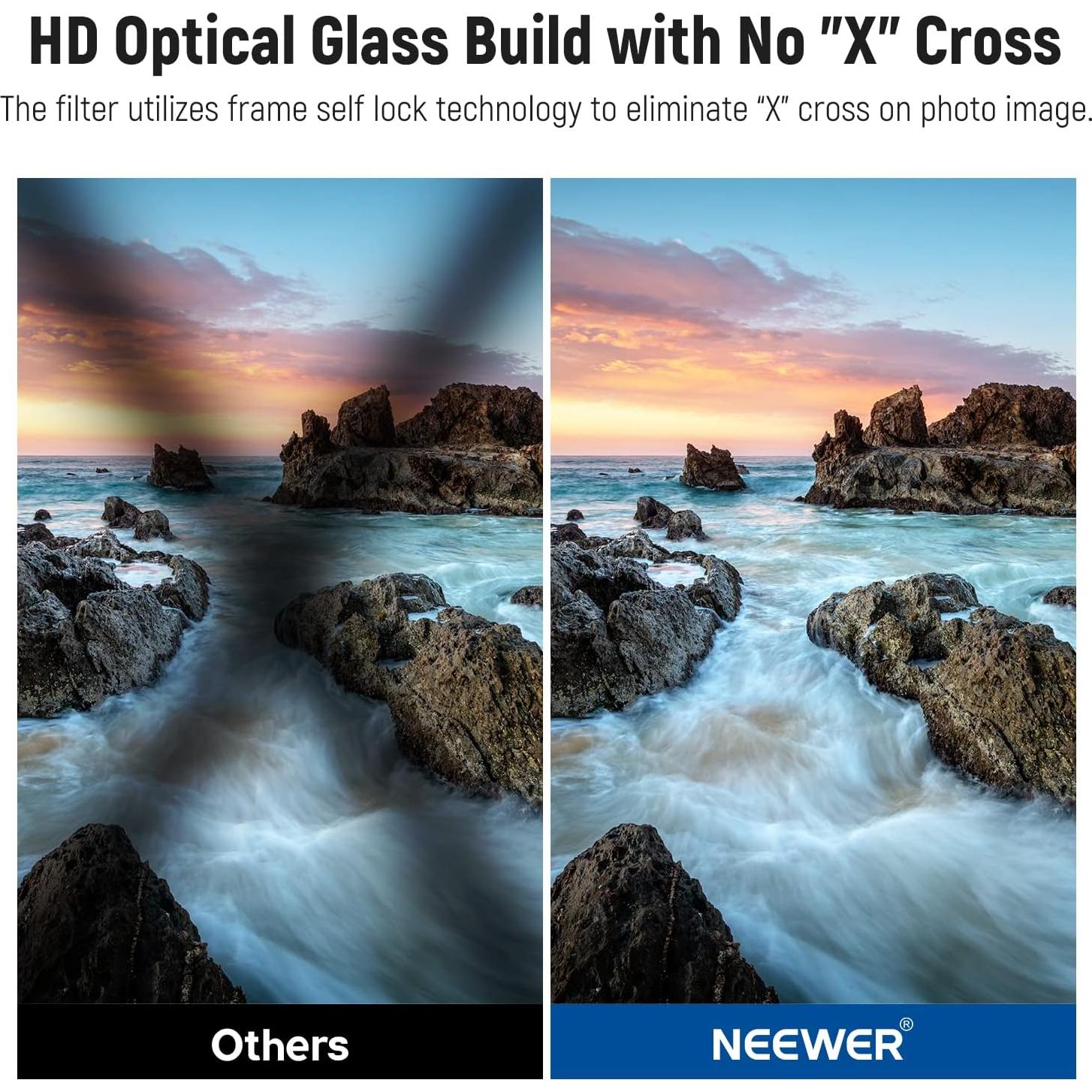 Filtro ND Variable Magnético NEEWER 58mm ND2-ND32 HD