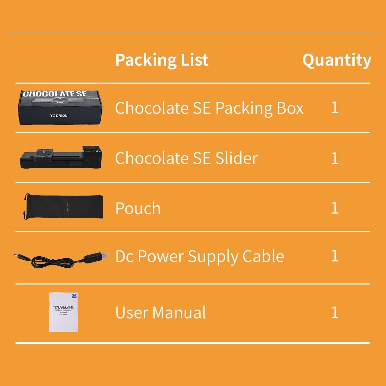 Deslizador de cámara motorizado YC Onion 26.8cm con APP