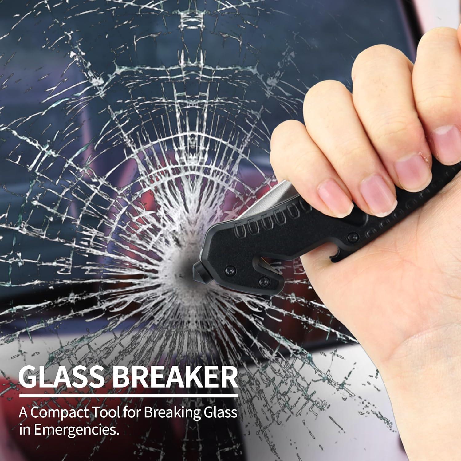 Cuchillo Plegable Multifuncional ALBATROSS Clásico Negro 17.78 cm