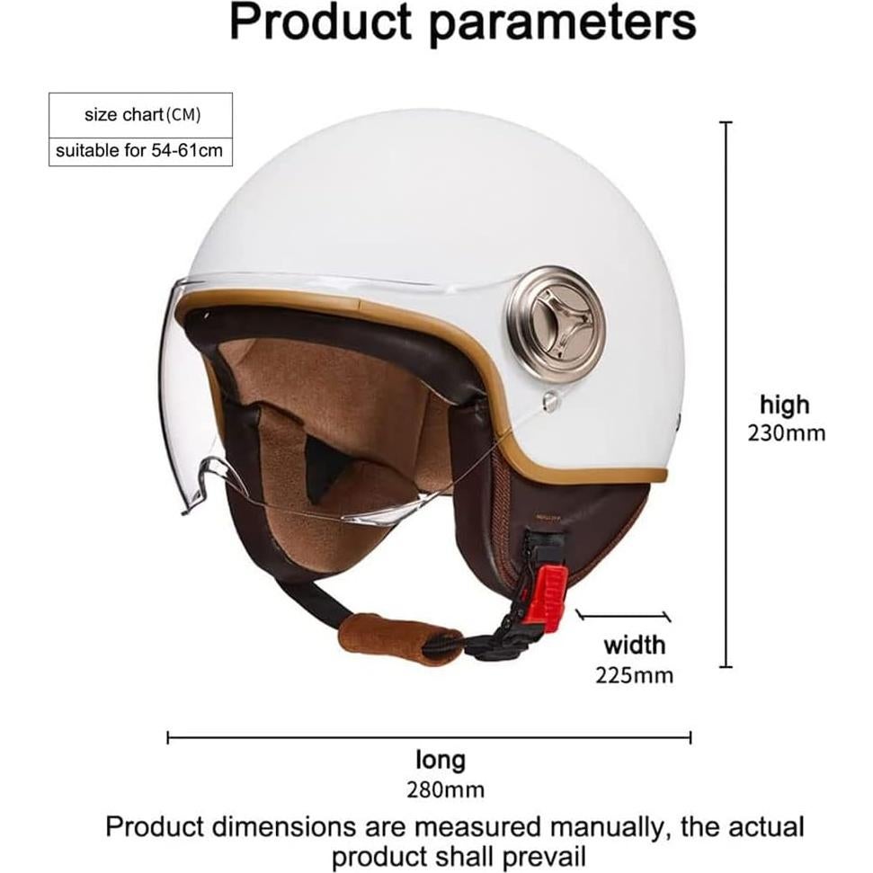 Casco de motocicleta YAGTEYCLL 3/4 con orejas de gato