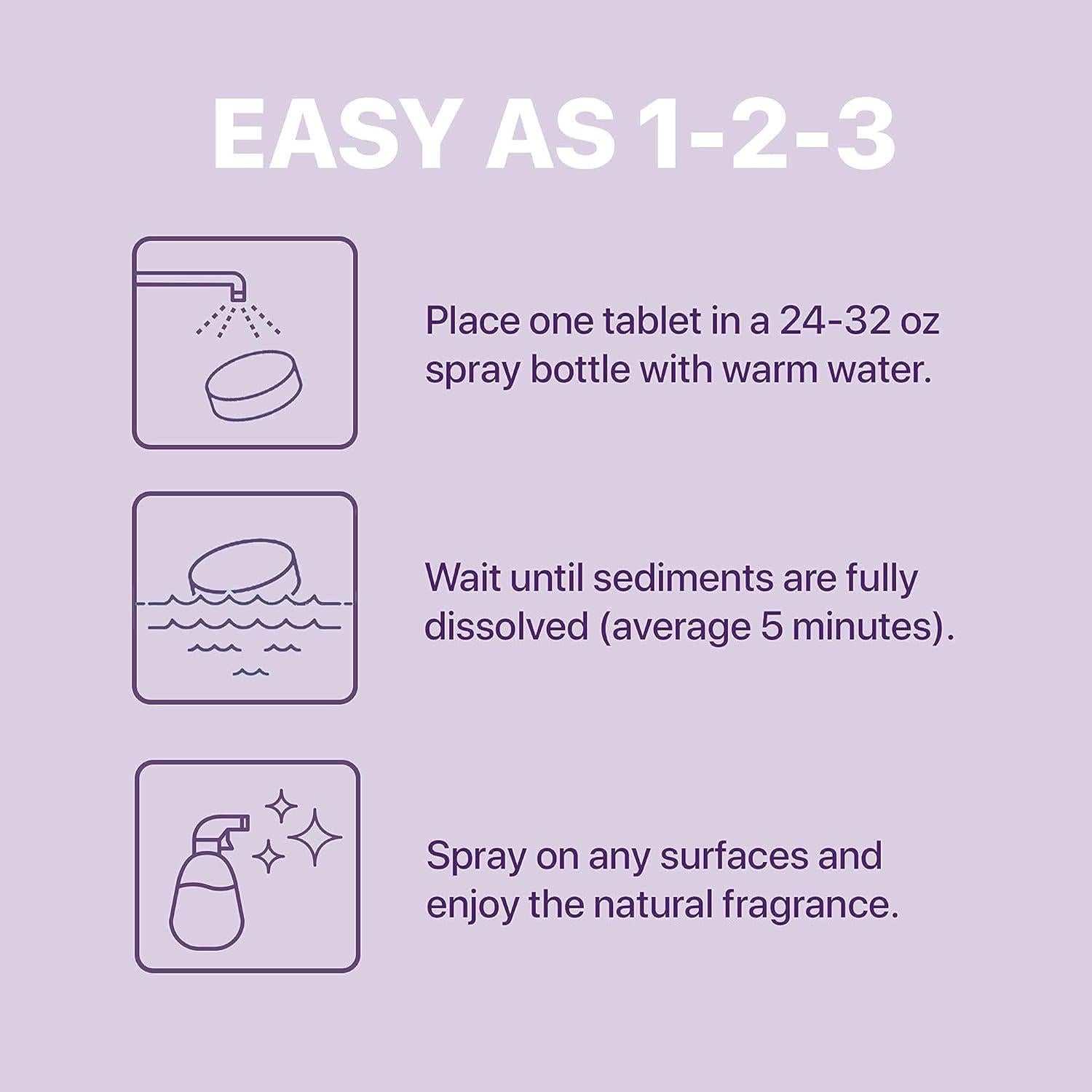 Recargas Limpiador Multiusos Nune - Tabletas Lavanda 6 Unidades