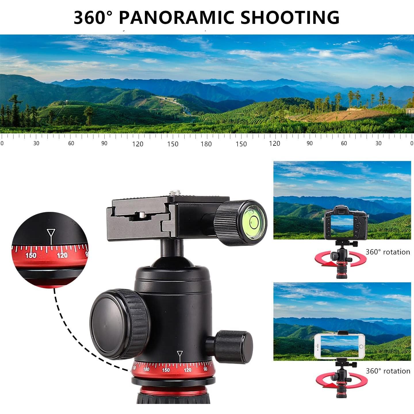 Trípode de fibra de carbono DMIDITIR T555 195 cm 12 kg