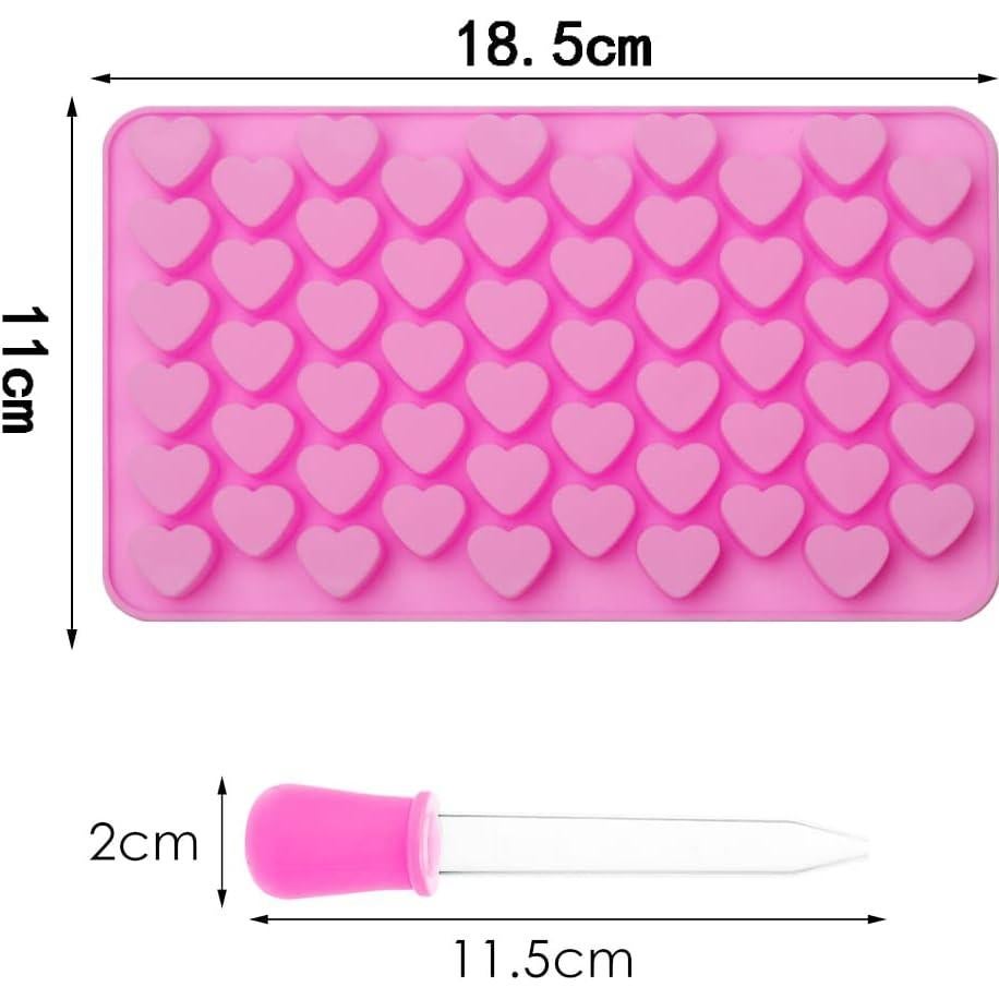 Moldes de Silicona Pimoys para Derretir Cera 55 Corazones