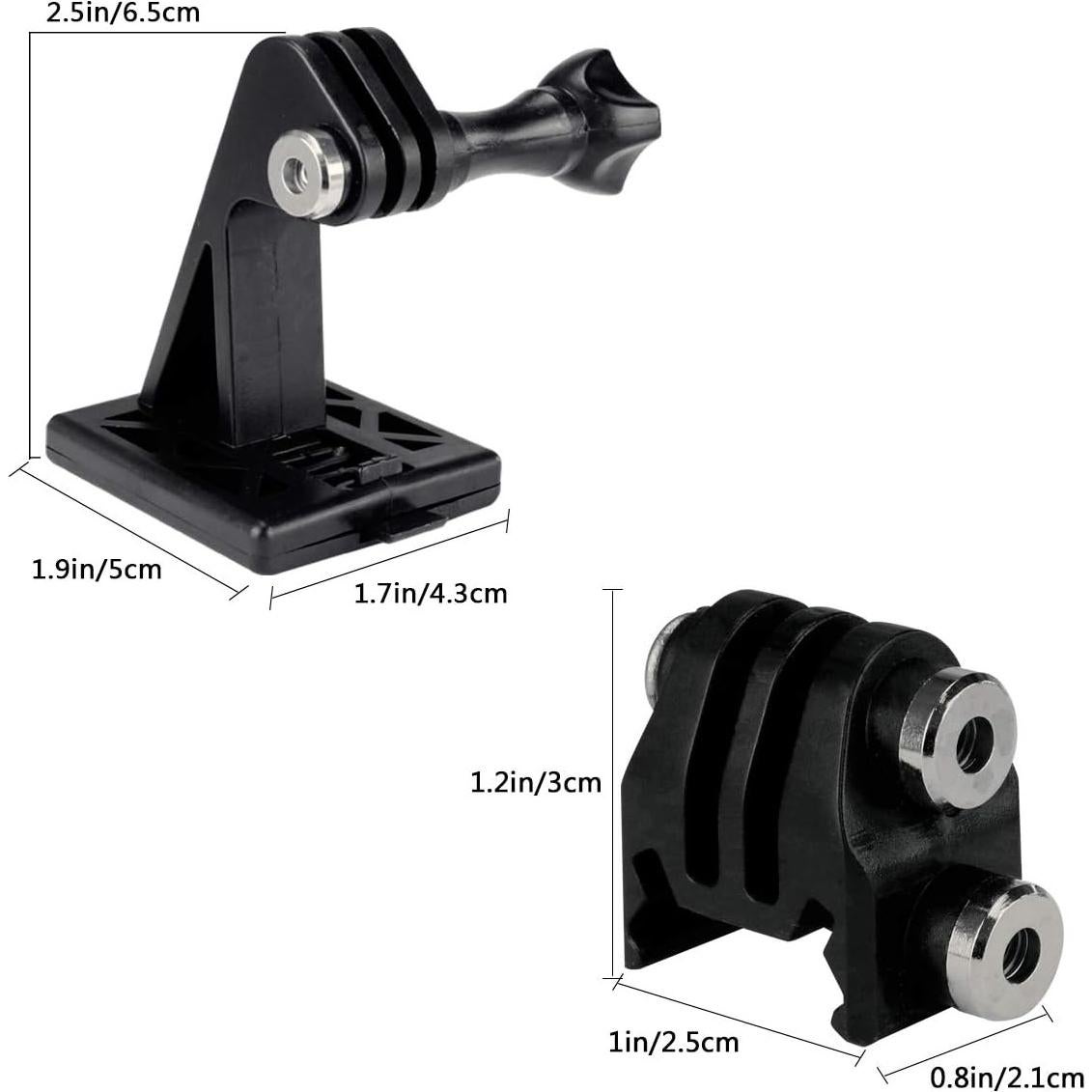 Soportes de riel Picatinny Aoutacc para casco y GoPro
