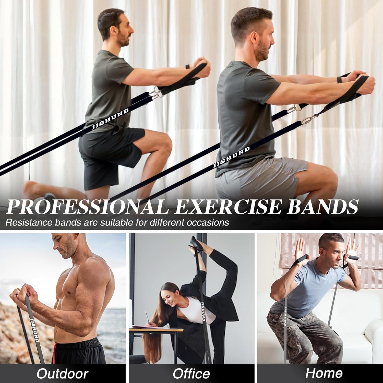 Juego de Bandas de Resistencia jjshund - 4 Niveles Ajustables