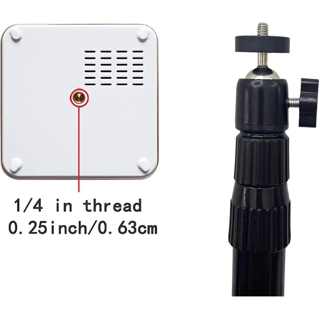 Montura de Trípode Mini Cabezal Esférico Universal NVRTTRR 4 Paquetes