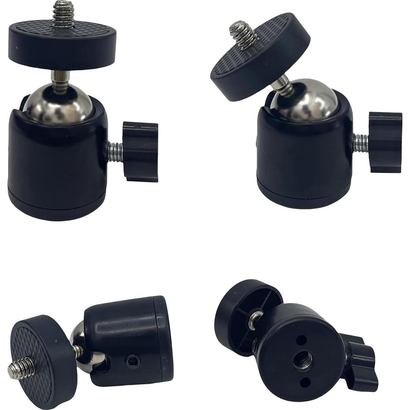 Montura de Trípode Mini Cabezal Esférico Universal NVRTTRR 4 Paquetes