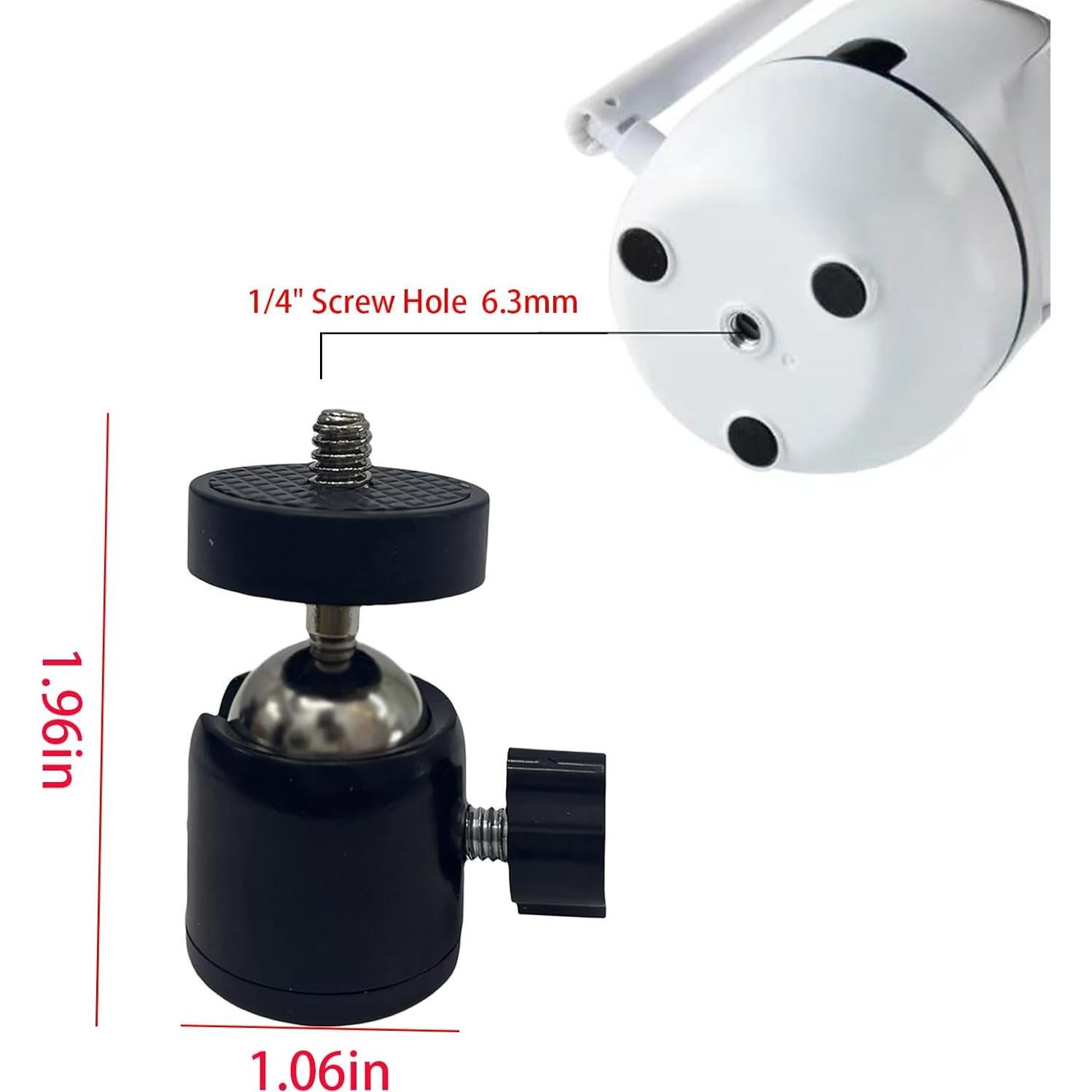 Montura de Trípode Mini Cabezal Esférico Universal NVRTTRR 4 Paquetes