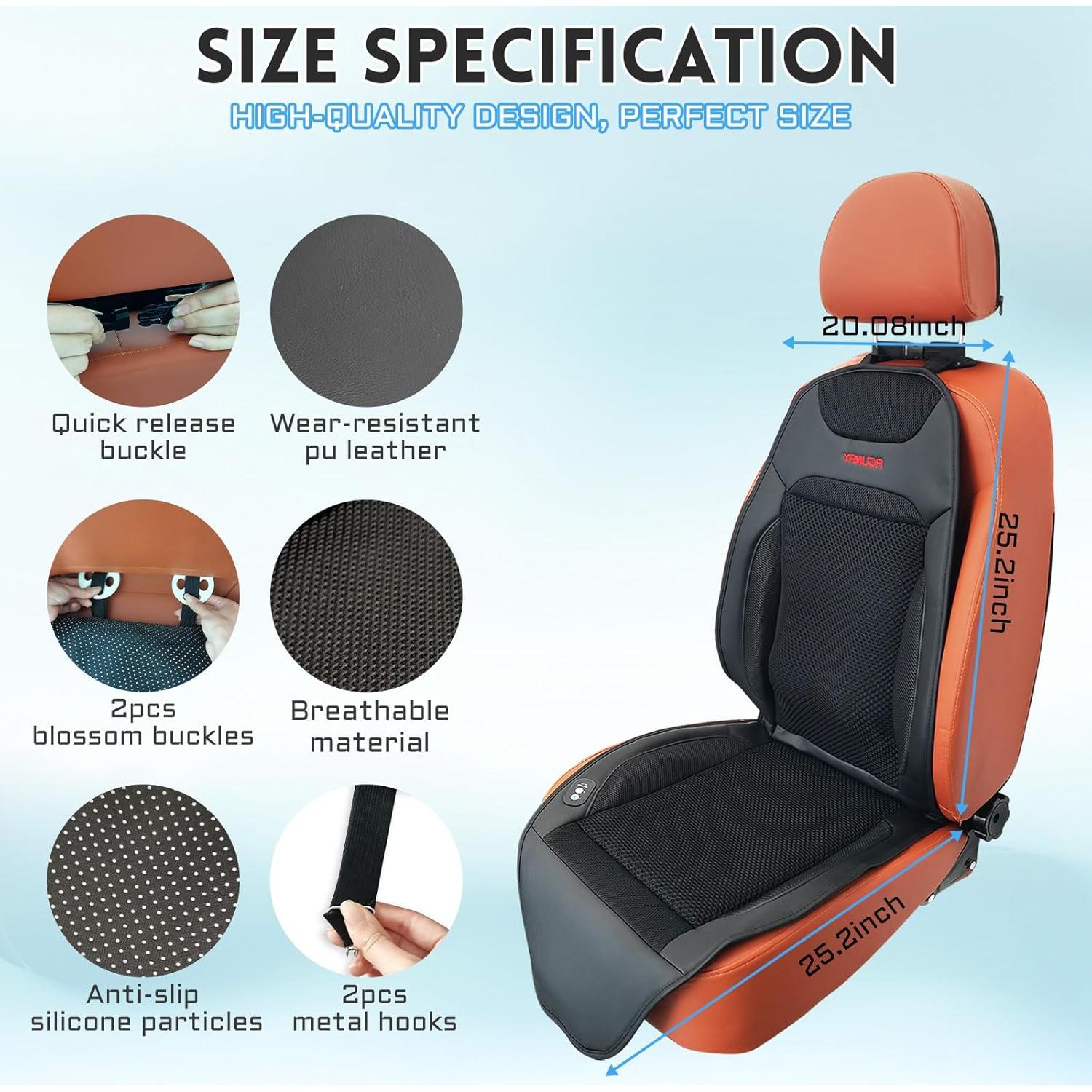 Cojín de Asiento YAMUDA con Ventilación y Masaje 1 Pieza