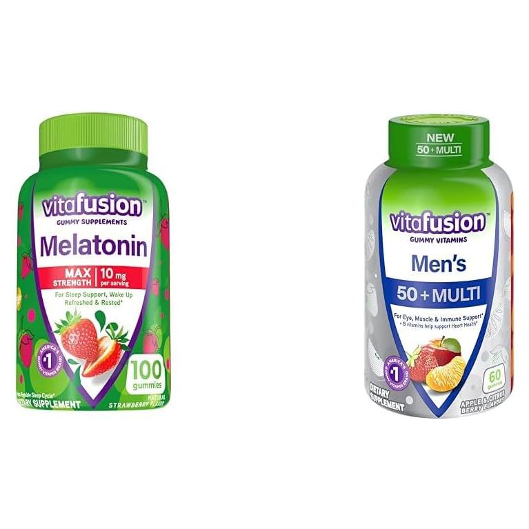 Gominolas de Melatonina Vitafusion 10 mg Sabor Fresa 100 Unidades