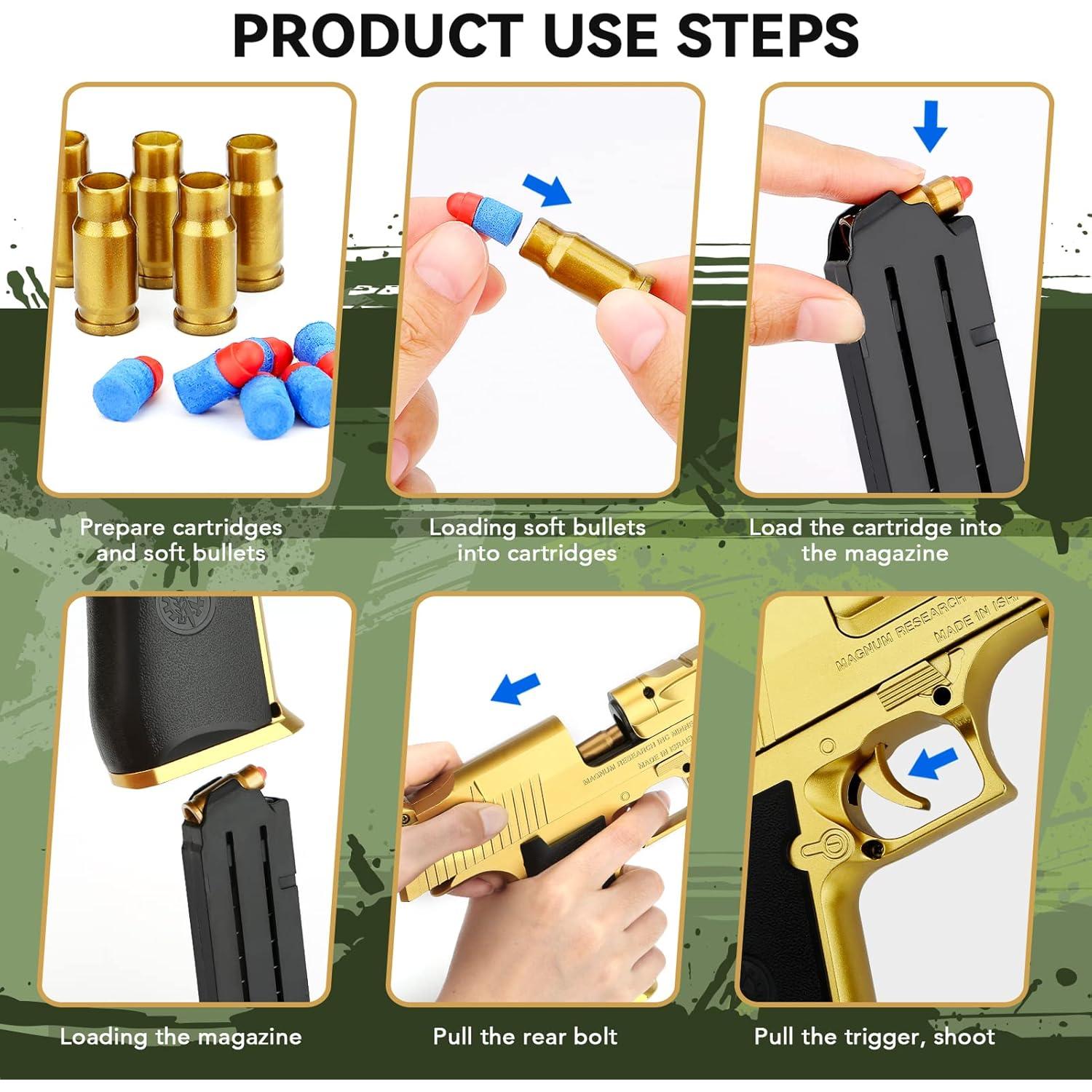 Pistola de Juguete Fuzhou 903B con 40 Dardos EVA para Niños