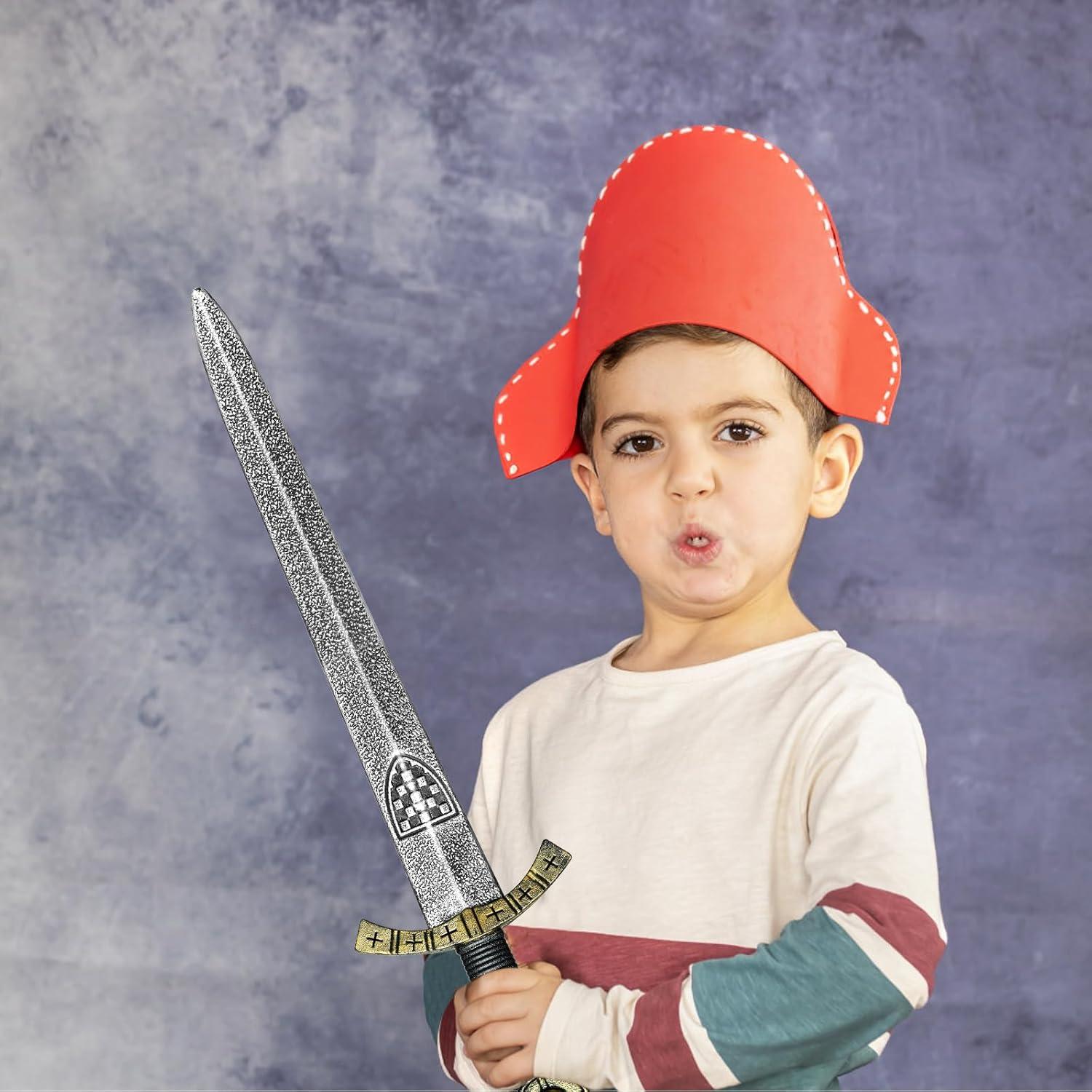 Espadas de Caballero de Plástico 2 Pcs 53cm para Disfraz