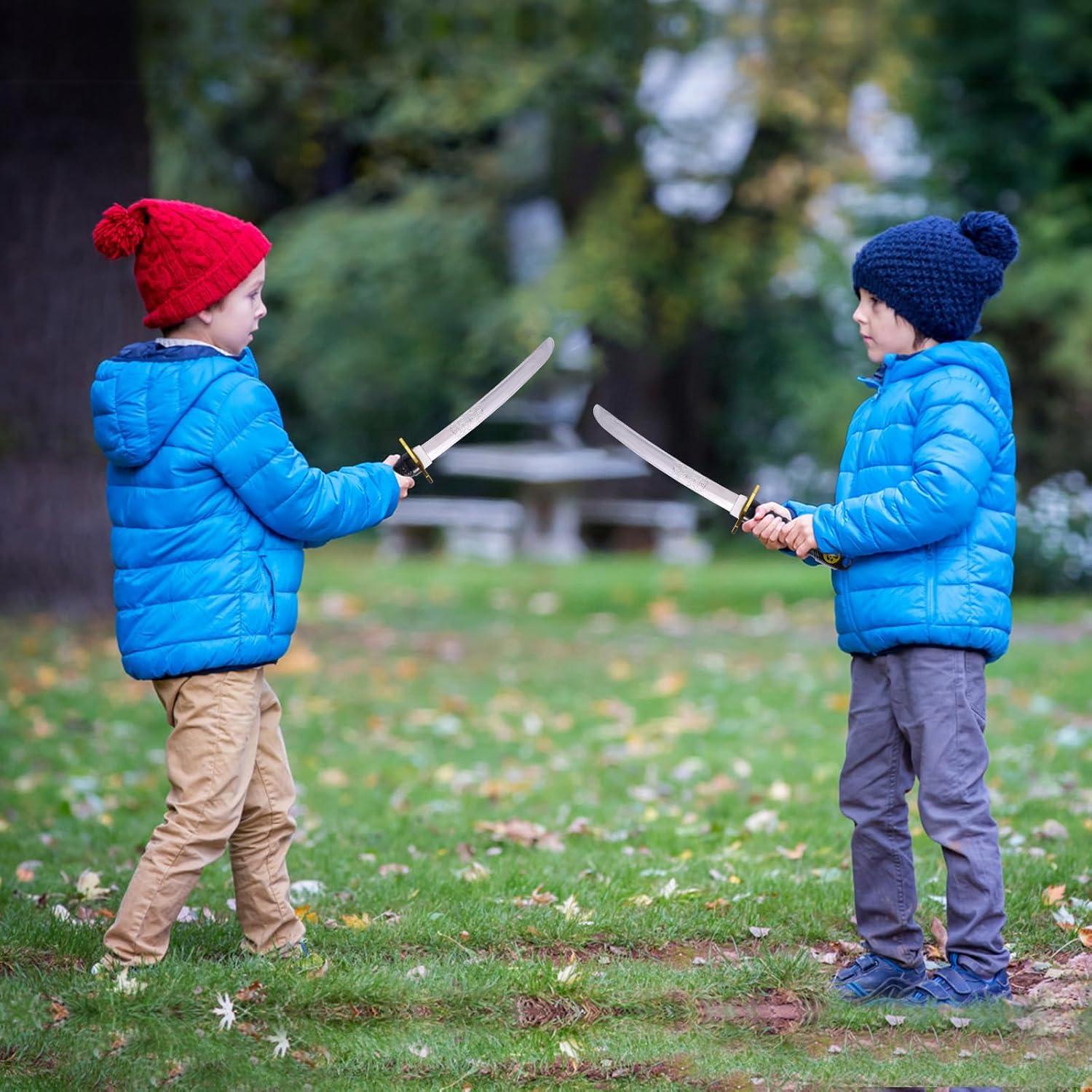 Espadas Ninja de Plástico BSADIY 42 cm - Juguete Halloween