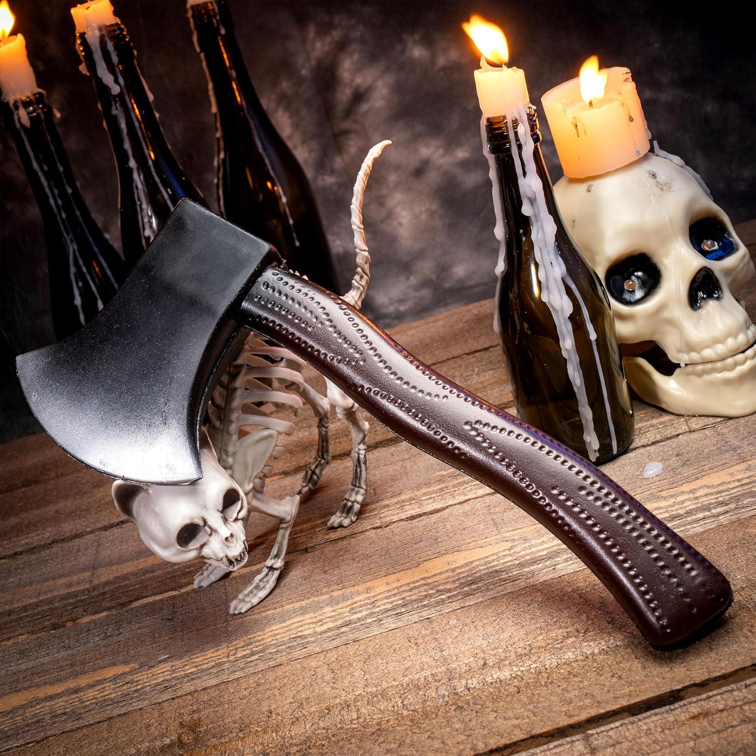 Hacha Falsa de Halloween Spooktacular Creations - Juguete Realista