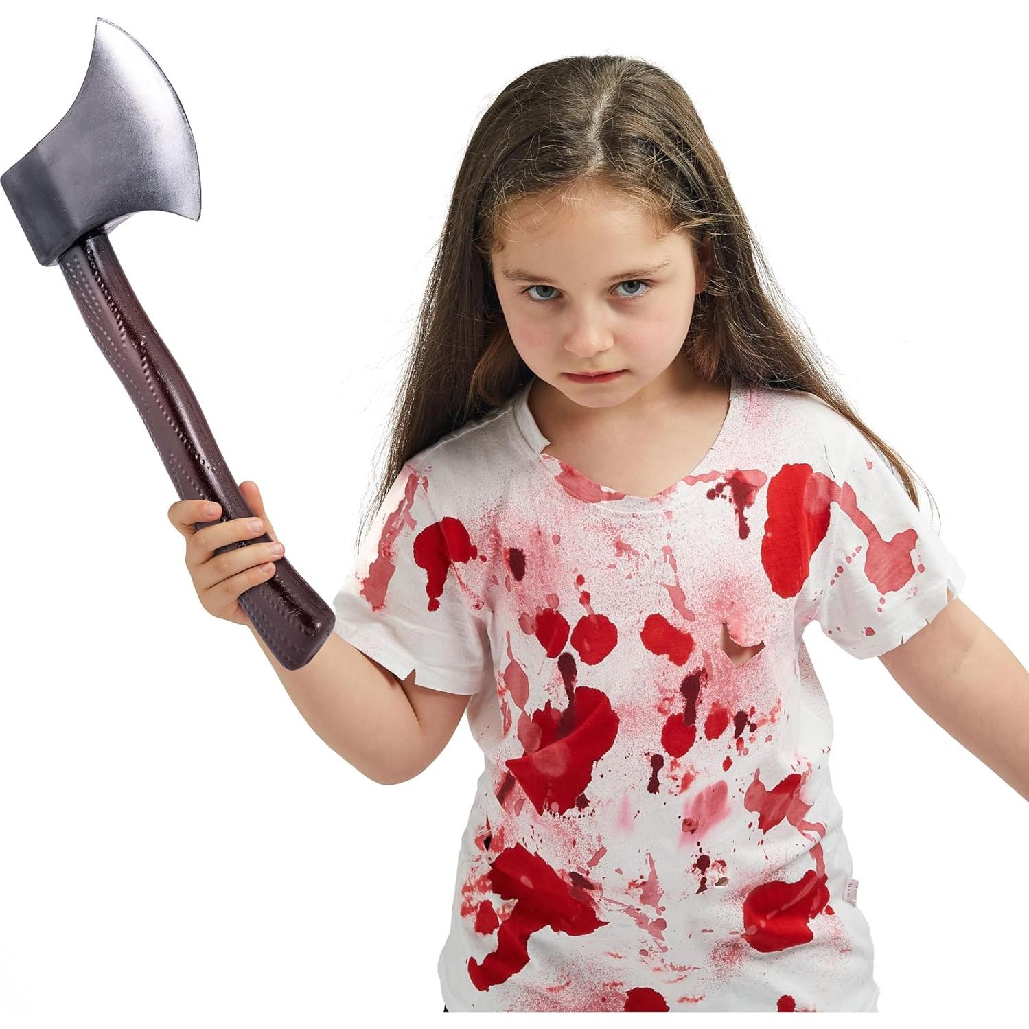 Hacha Falsa de Halloween Spooktacular Creations - Juguete Realista