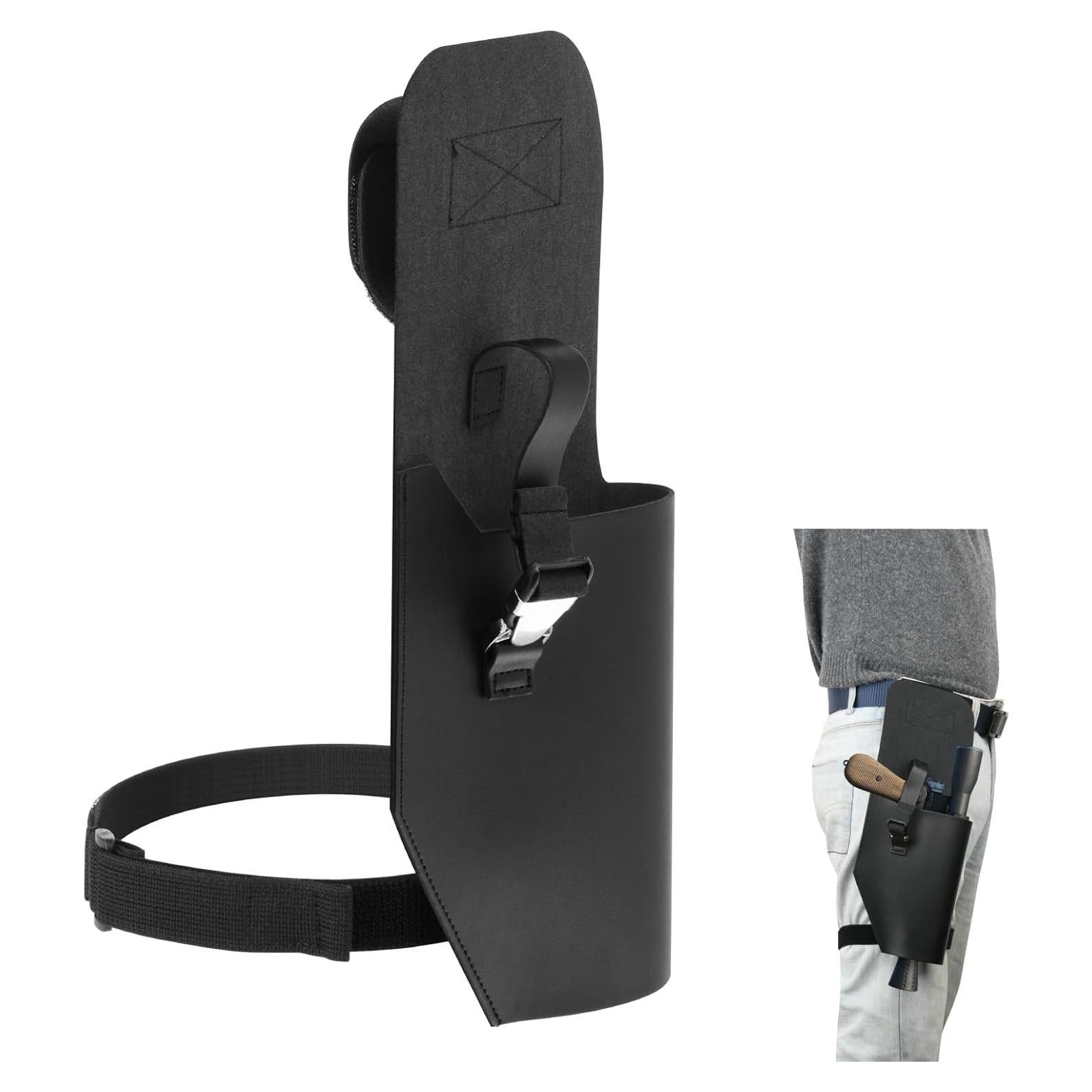 Funda de Blaster Easecos de Cuero PU Ajustable para Pierna