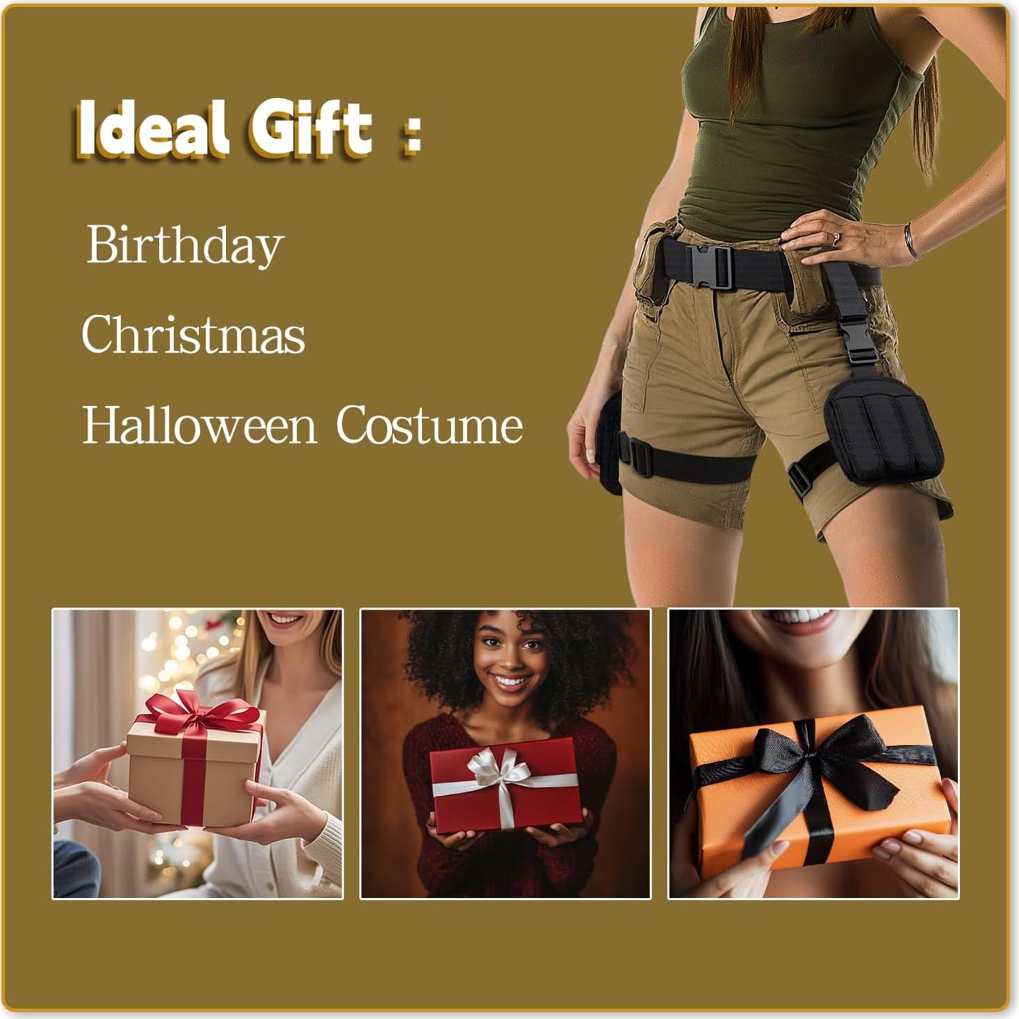 Funda de muslo SeptCity para mujeres con cinturón ajustable