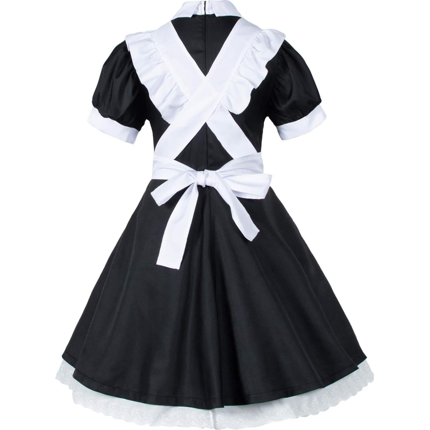 Disfraz de Sirvienta Lolita 6 Piezas Wannsee Negro 5XL