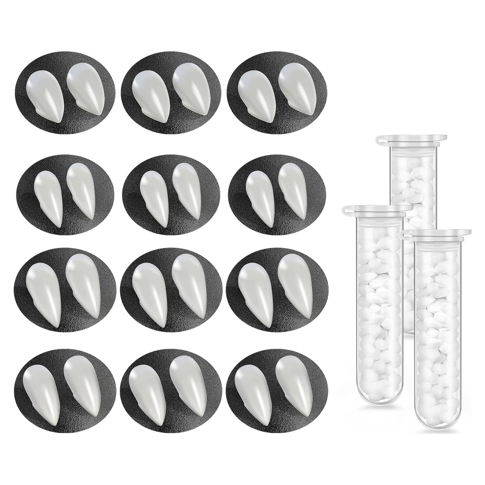 12 Pares de Colmillos de Vampiro Tavery para Cosplay y Halloween