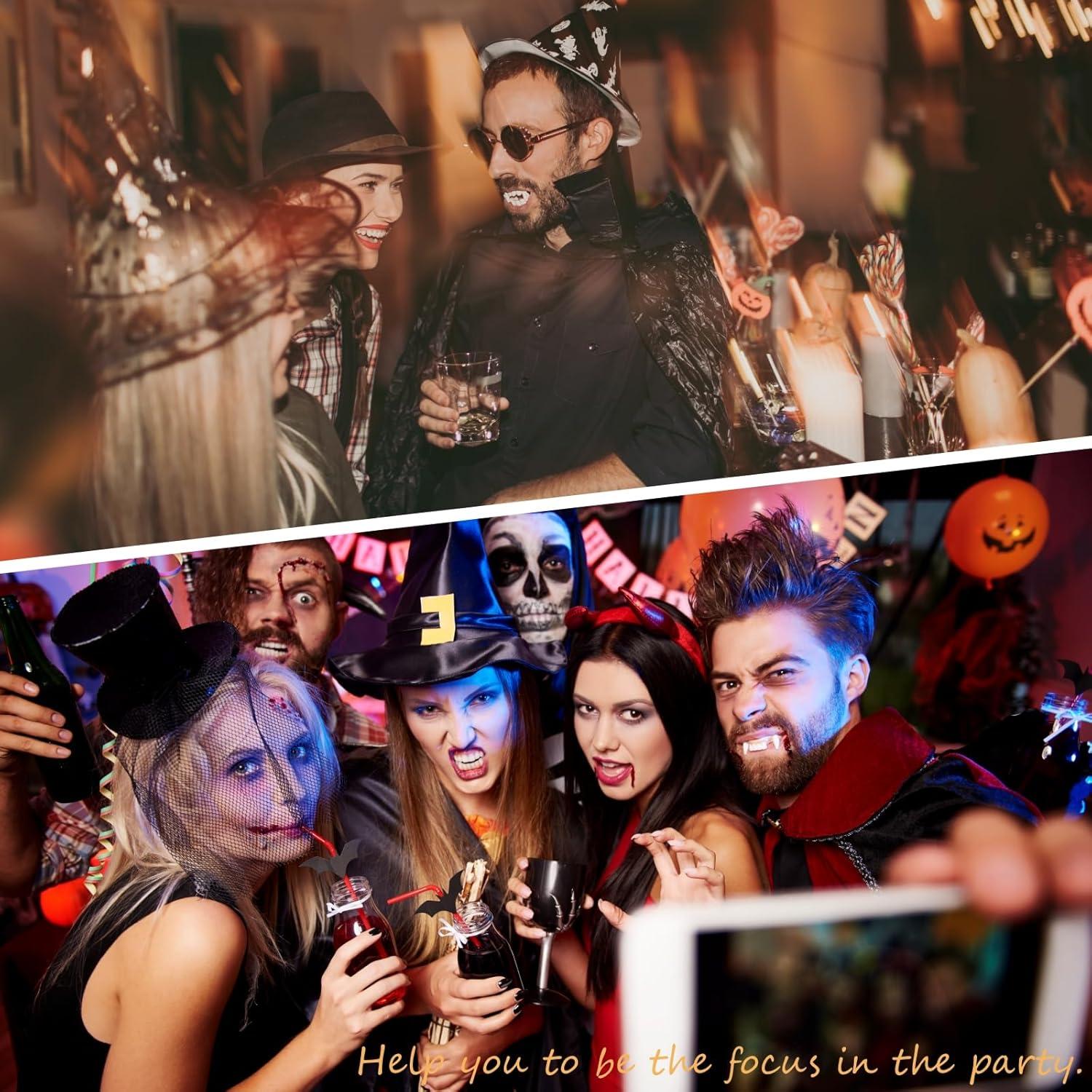 12 Pares de Colmillos de Vampiro Tavery para Cosplay y Halloween