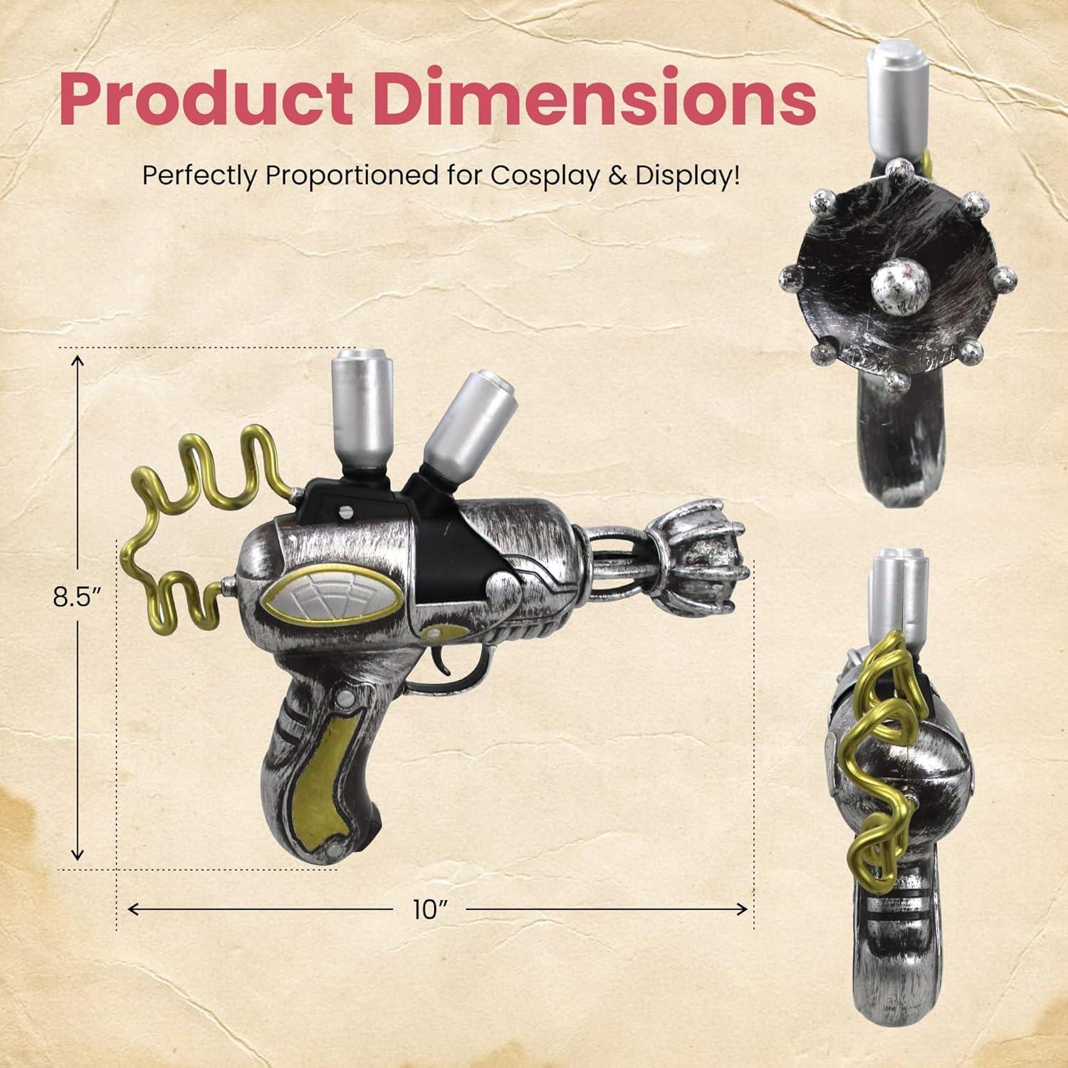 Pistola Rayos Steampunk Nicky Bigs 25.4 cm Accesorio Cosplay