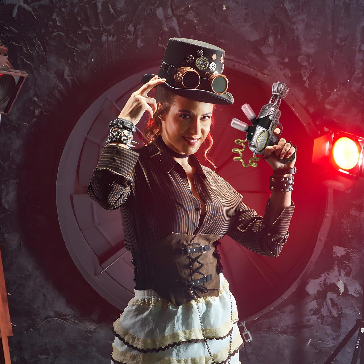 Pistola Rayos Steampunk Nicky Bigs 25.4 cm Accesorio Cosplay