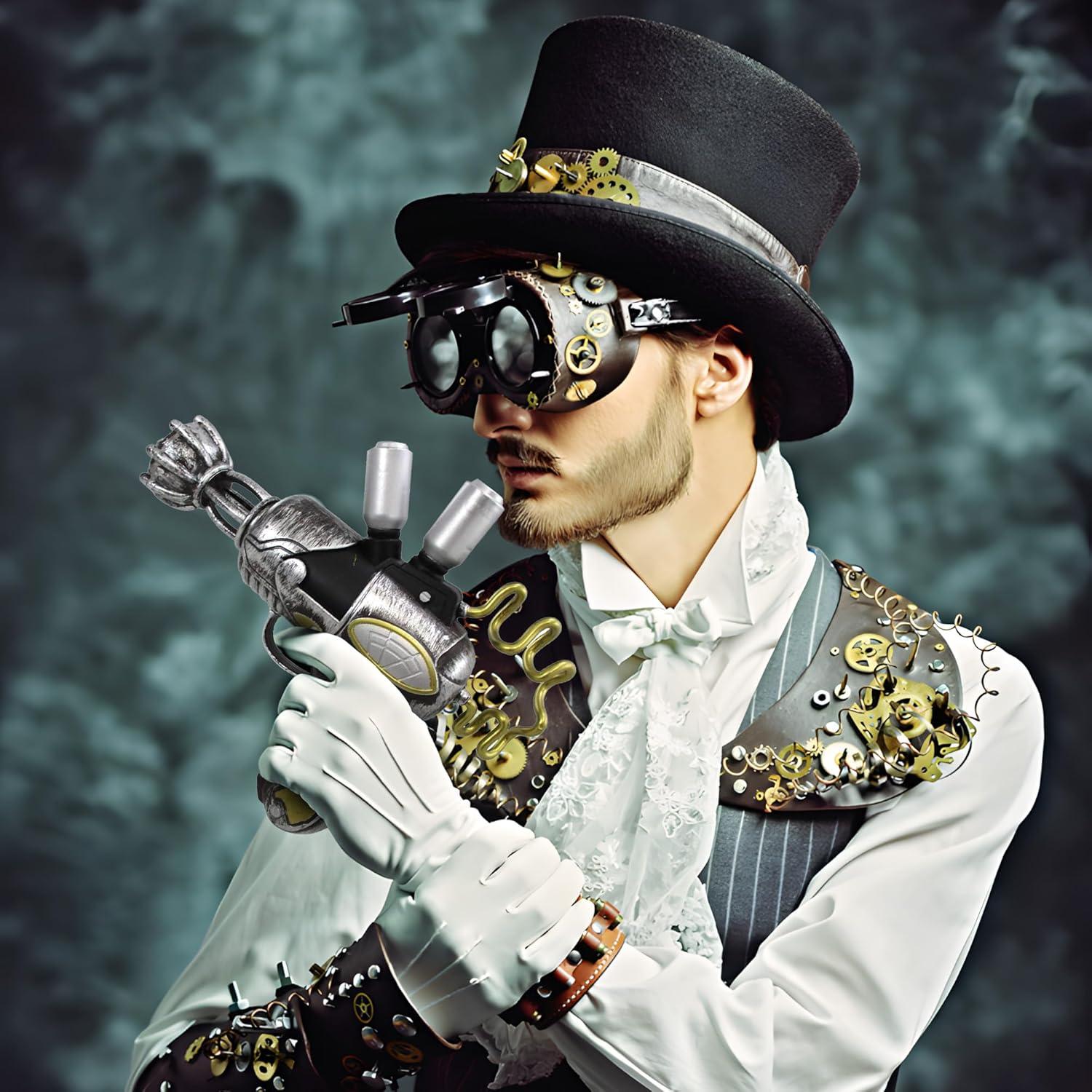 Pistola Rayos Steampunk Nicky Bigs 25.4 cm Accesorio Cosplay