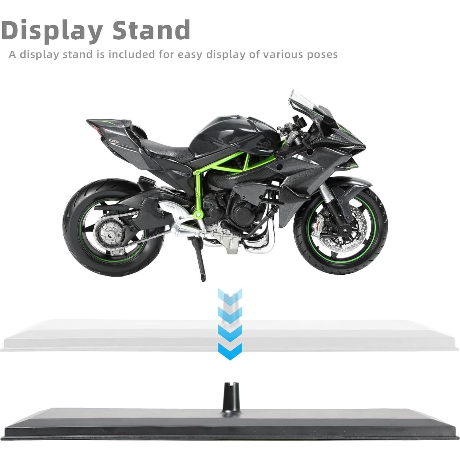 Modelo de Motocicleta Risopen Ninja H2R 1:12 Negro