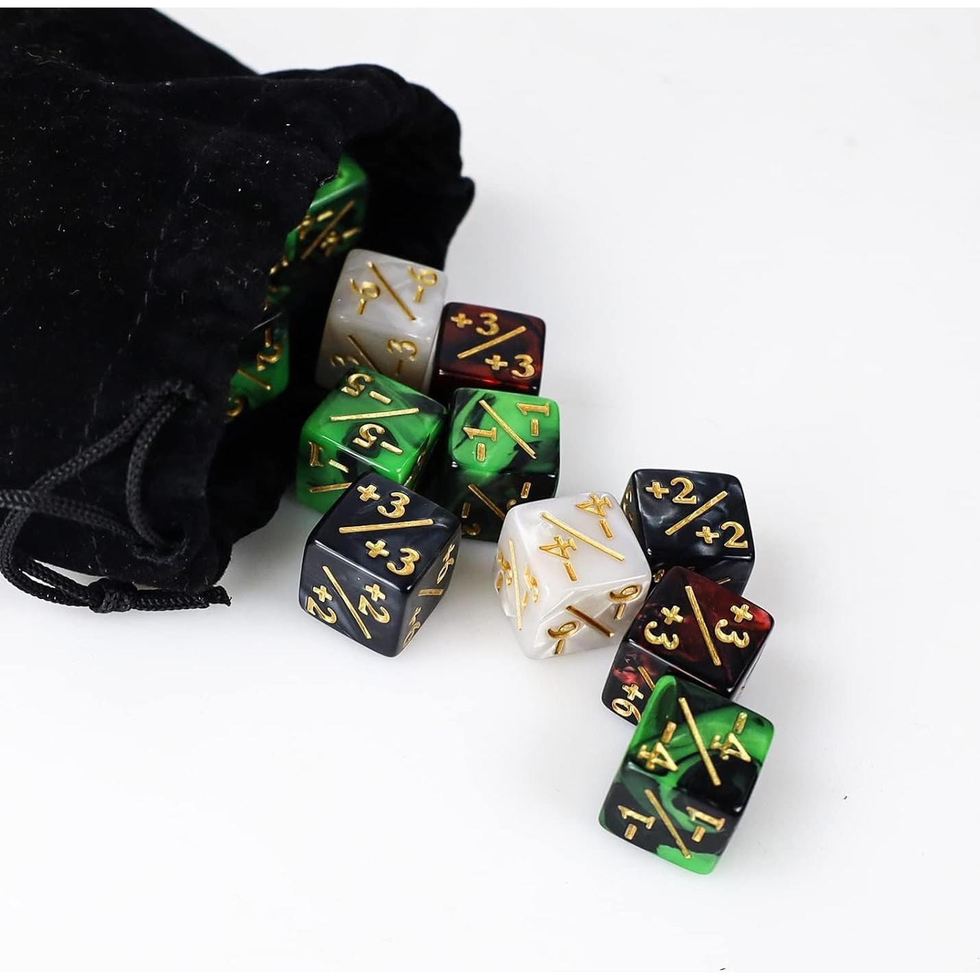 48 Dados de Contadores MTG CUUKSHKN, Acrílico, 16mm, 4 Colores